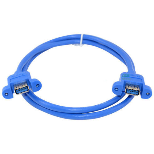 USB 3.0 Panel Mount Type A Female To Type A Female Cable