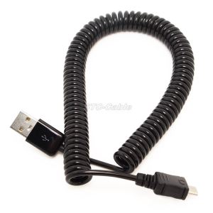USB 2.0, Micro-USB-Kabel aufgerollt USB-Spiralkabel