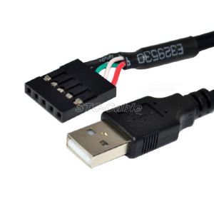 USB 2.0 ein männlichen Stecker 5Pin weibliche USB-Header PCB Motherboard Kabel